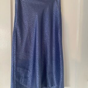 Elegant Blue Patterned Women's Skirt